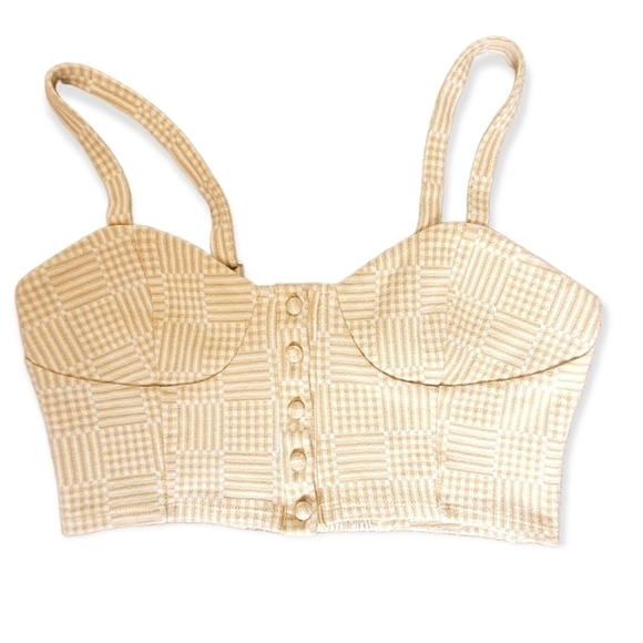 EMORY Park Cropped Cami Corset Top - Picture 2 of 6